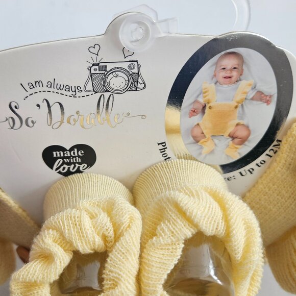 NWT I am always So'Dorable Yellow Ruffle 2 Piece Photo-Op Set Size Up to 12M - Picture 5 of 7